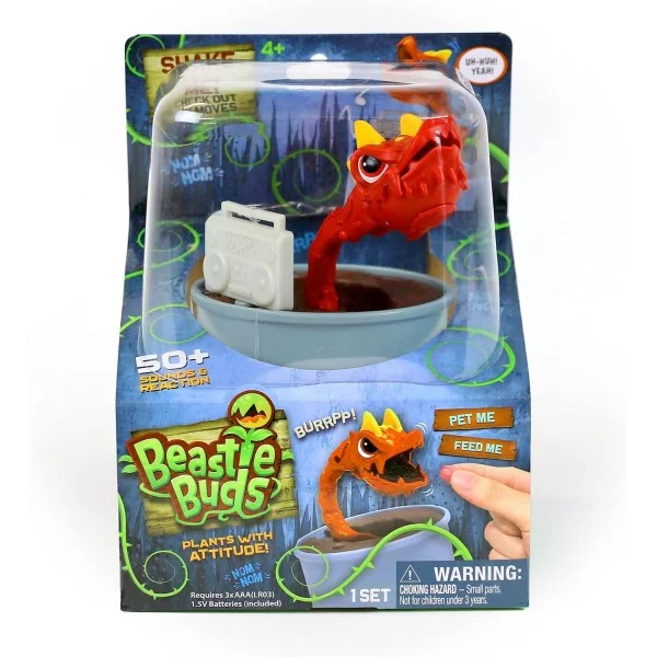 Skyrocket Beastie Buds Interactive Electronic Toy, Assorted - 18412-T